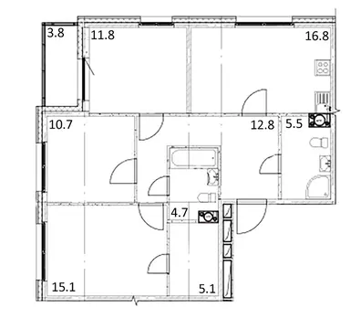 3-к кв. Новосибирская область, Кольцово рп Счастье в Кольцово жилой ...