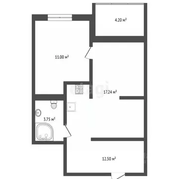 1-к кв. Тюменская область, Тюмень Восточный мкр, ул. Моторостроителей, ...