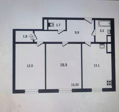 2-к кв. Волгоградская область, Городищенский район, Царицынское с/пос, ...