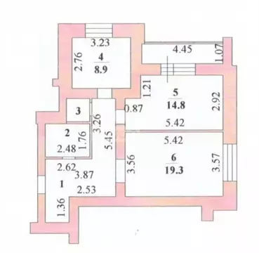 2-к кв. Липецкая область, Липецк Политехническая ул., 5 (63.1 м)