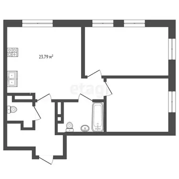 2-комнатная квартира: Тюмень, улица Фармана Салманова, 17 (66.5 м)