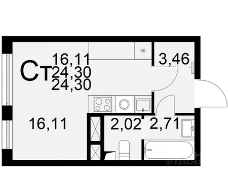 1-к кв. Рязанская область, Рязань Братиславский мкр, Вместе жилой ...
