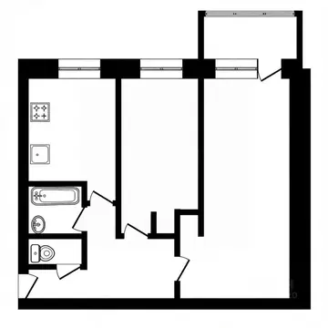 2-к кв. Ярославская область, Ярославль ул. Свердлова, 90 (44.0 м)