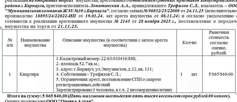 Свободной планировки кв. Алтайский край, Барнаул ул. Энтузиастов, 32 ...