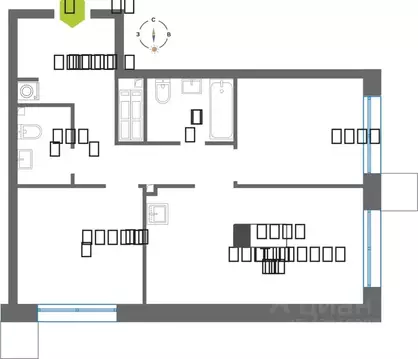 2-к кв. Московская область, Красногорск Чернево-2 мкр,  (60.4 м)
