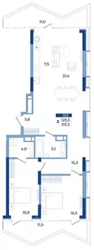 2-к кв. Крым, Алушта ул. Октябрьская, 10 (123.3 м)