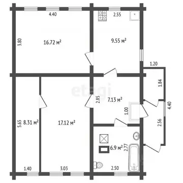 Дом в Костромская область, Нерехта Комсомольская ул., 39 (67 м)