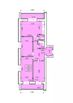 3-к кв. Саратовская область, Энгельс Новобазарная ул., 4 (95.7 м)