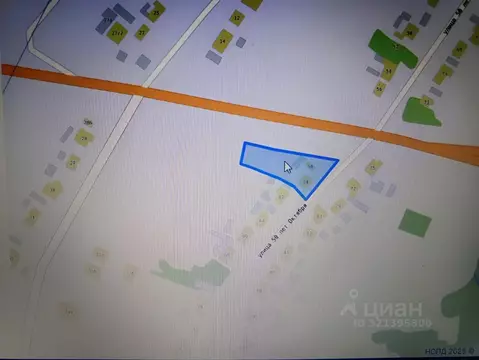 Участок в Воронежская область, Семилукский район, с. Девица ул. 50 лет ...