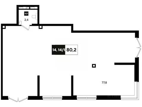 Офис в Краснодарский край, Краснодар ул. Анны Ахматовой, 6/1 (82 м)