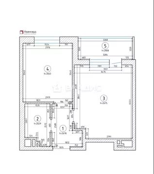 1-комнатная квартира: Санкт-Петербург, улица Струве, 12к1 (32.9 м)
