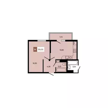 1-к кв. Ростовская область, Аксайский район, Щепкинское с/пос, пос. ...