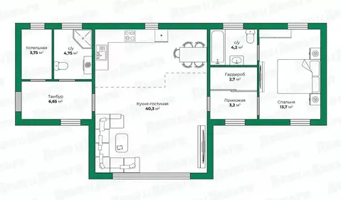 Дом в Кировская область, Слободской район, Шиховское с/пос, д. ...