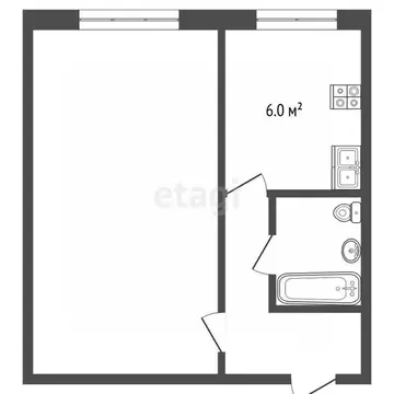 1-к кв. Татарстан, Альметьевск ул. Белоглазова, 56 (33.0 м)