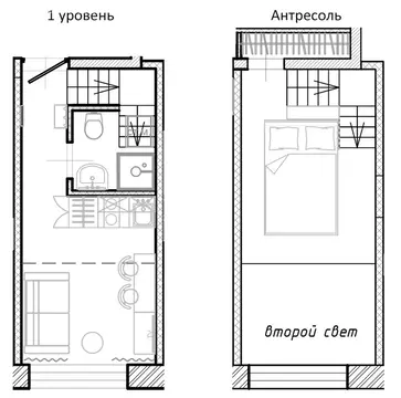Квартира-студия: Санкт-Петербург, улица Отважных, 10 (28.2 м)
