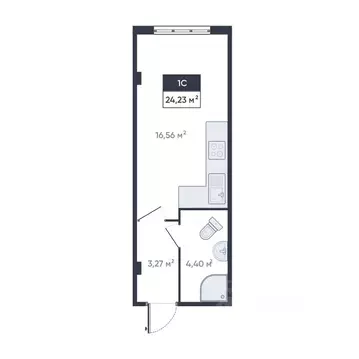 Студия Ленинградская область, Мурино Всеволожский район, ул. Шоссе в ...