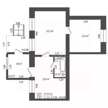 4-к кв. Ростовская область, Аксай Советская ул., 50 (60.0 м)