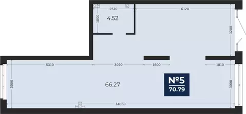 Помещение свободного назначения (70.79 м)