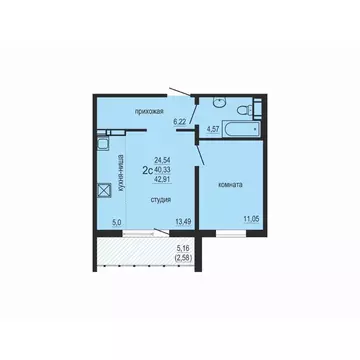 1-к кв. Челябинская область, Челябинский городской округ, пос. ...