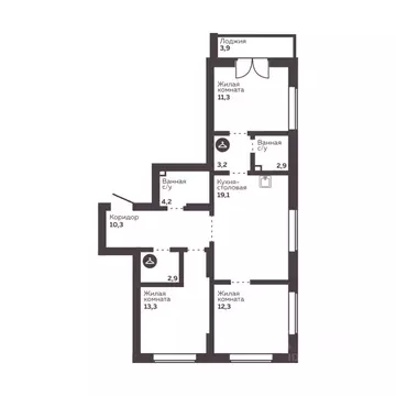 3-к кв. Свердловская область, Екатеринбург Уралмаш жилрайон, Голос ...