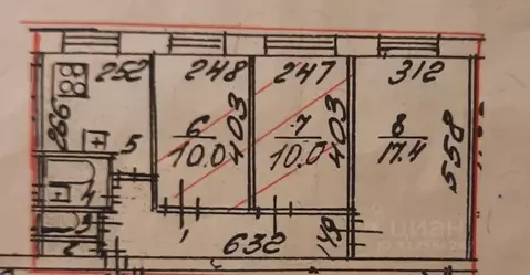 Комната Санкт-Петербург ул. Подвойского, 26к1 (10.0 м)