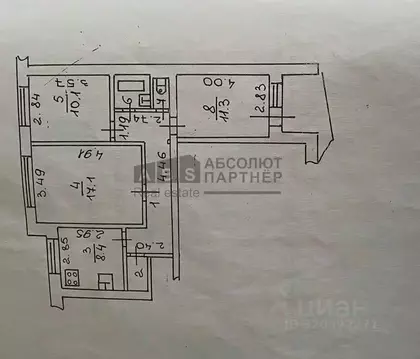 3-к кв. Новгородская область, Великий Новгород Псковская ул., 42к1 ...