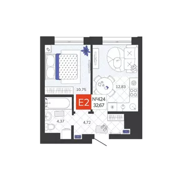 1-к кв. Тульская область, Тула Мясново мкр, Желания жилой комплекс ...