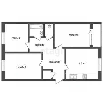3-к кв. Владимирская область, Муром Орловская ул., 25А (63.9 м)