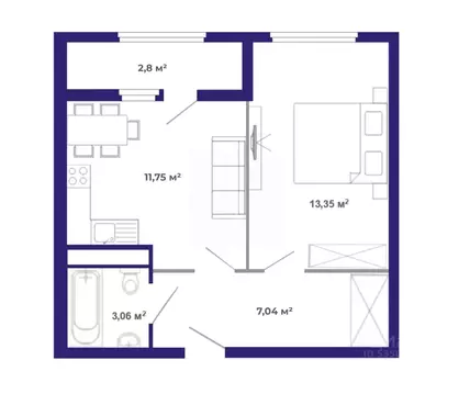 1-к кв. Иркутская область, Иркутский муниципальный округ, Маркова рп, ...