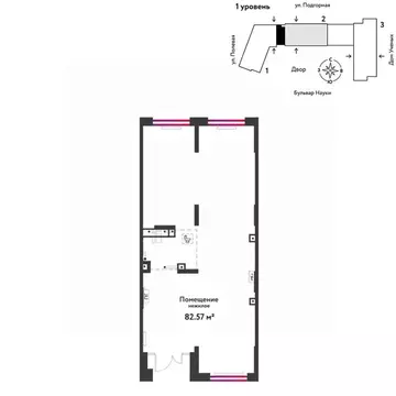 Торговая площадь в Тюменская область, Тюмень Подгорная ул., 73 (83 м)