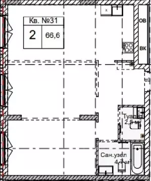 2-к кв. Нижегородская область, Нижний Новгород Огни Започаинья жилой ...