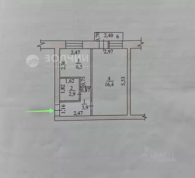 1-к кв. Чувашия, Канаш Восточный мкр, 11 (29.7 м)