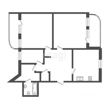 3-к кв. Тюменская область, Тюмень Холодильная ул., 85к1 (189.0 м)