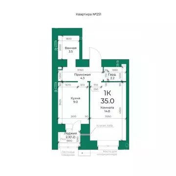1-к кв. Алтайский край, Барнаул тракт Павловский (35.0 м)