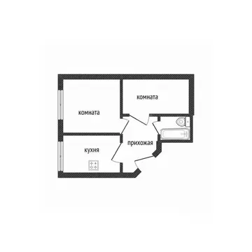 2-к кв. Смоленская область, Смоленск ул. Маршала Еременко, 66 (45.2 м)
