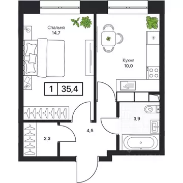 1-к кв. Московская область, Пушкино Пушкино Град жилой комплекс, к2 ...