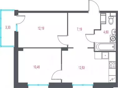 2-к кв. Санкт-Петербург, Санкт-Петербург, Пушкин Город-спутник Южный ...