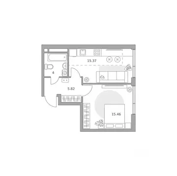 1-к кв. Москва 2-й Грайвороновский проезд (40.65 м)