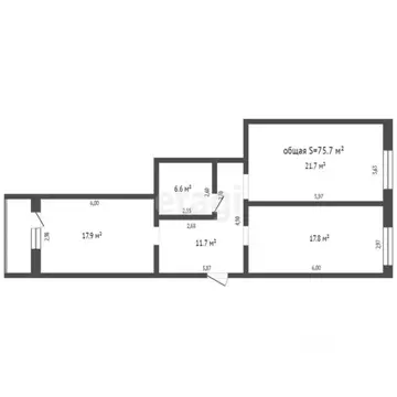 2-к кв. Алтайский край, Бийск ул. 1-й Военный городок, 60 (72.0 м)