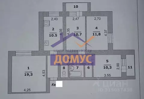 4-к кв. Белгородская область, Белгород Садовая ул., 118в (77.0 м)