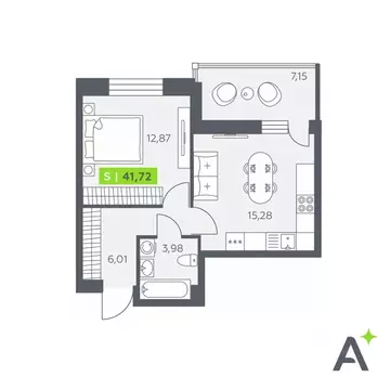 1-к кв. Ленинградская область, Всеволожский район, Заневское городское ...
