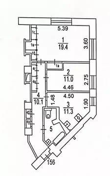 2-комнатная квартира: Москва, улица Талалихина, 2/1к1 (66.7 м)