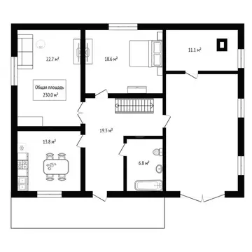 Дом в Бердск, Ключевая улица (230 м)