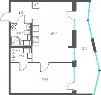 1-к кв. Санкт-Петербург, Санкт-Петербург, Пушкин Город-спутник Южный ...