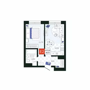 1-к кв. Тульская область, Тула Мясново мкр, Желания жилой комплекс ...