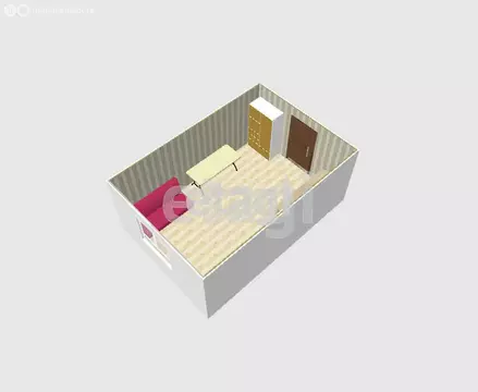 1-комнатная квартира: Южно-Сахалинск, Южно-Сахалинская улица, 8 (17.3 ...