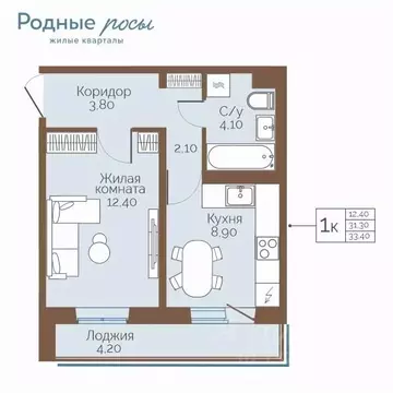 1-к кв. Пермский край, Пермский муниципальный округ, с. Фролы ул. ...