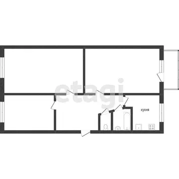 3-комнатная квартира: Златоуст, 3-й микрорайон проспекта имени Ю.А. ...