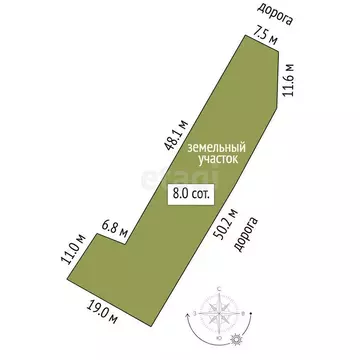 Участок в Тюмень, садоводческое некоммерческое товарищество ...