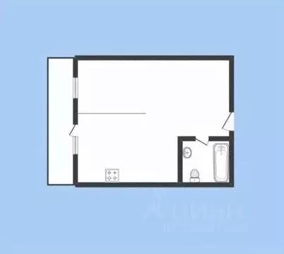 Студия Иркутская область, Иркутск ул. Ржанова, 1/1 (37.8 м)